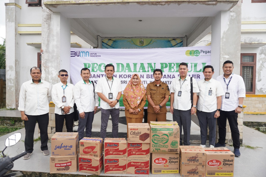 Banjir di Provinsi Riau, Pegadaian Kanwil Pekanbaru Bergerak Cepat Memberikan Bantuan kepada Masyara