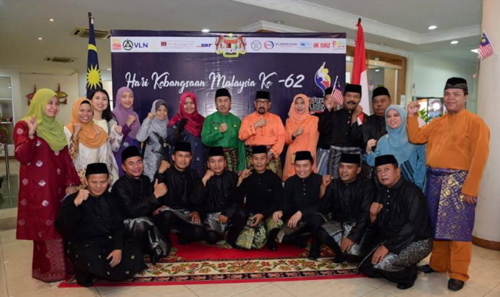 Gubernur Riau Hadiri Perayaan Hari Kebangsaan Malaysia ke-62 di Konsulat Malaysia Riau