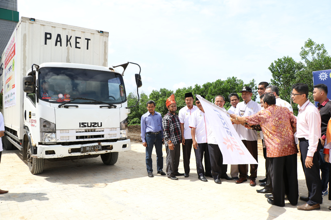 Wawako Pimpin Pelepasan 1 Kontener Bantuan Untuk Palu dan Donggala