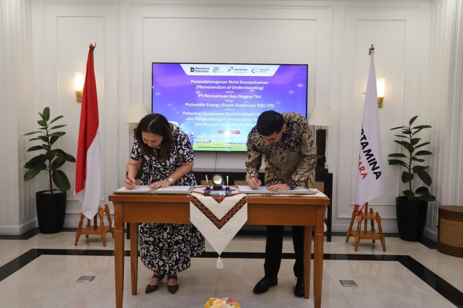 PGN dan Mubadala Energy Jajaki Potensi Pasokan Gas dari Blok Andaman