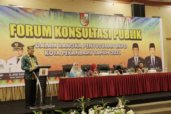 Serap Aspirasi, Wawako Buka Forum Konsultasi Publik RKPD Pekanbaru 2021