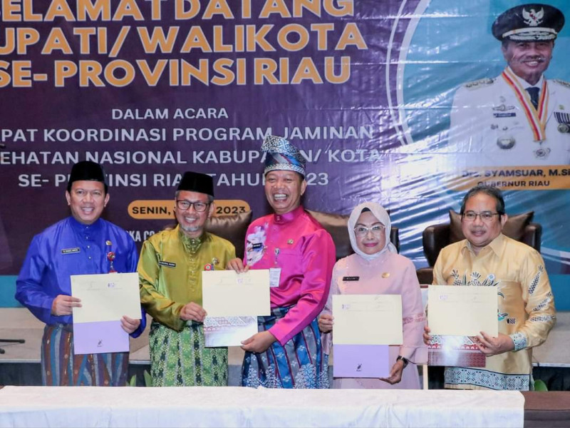 Pekanbaru Terima Penghargaan Jaminan Kesehatan Nasional