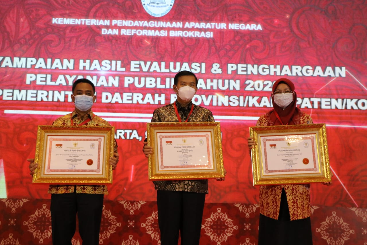 Tiga Kali Beruntun, Pemko Pekanbaru Raih Penghargaan Pelayanan Prima Nasional